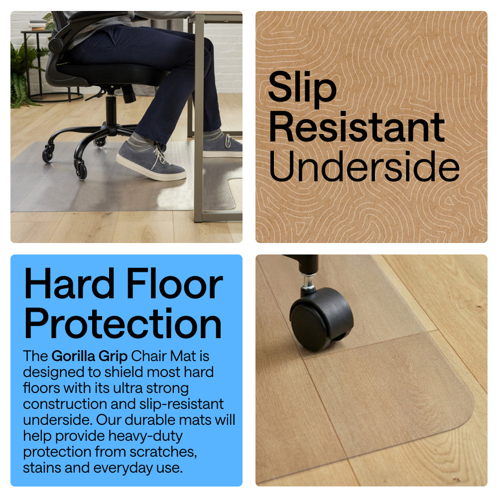Hardwood Floor Chair Mat Gorilla Grip