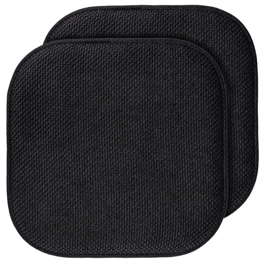 Chair Pad Gorilla Grip Black 16" x 16" (2 Pack)