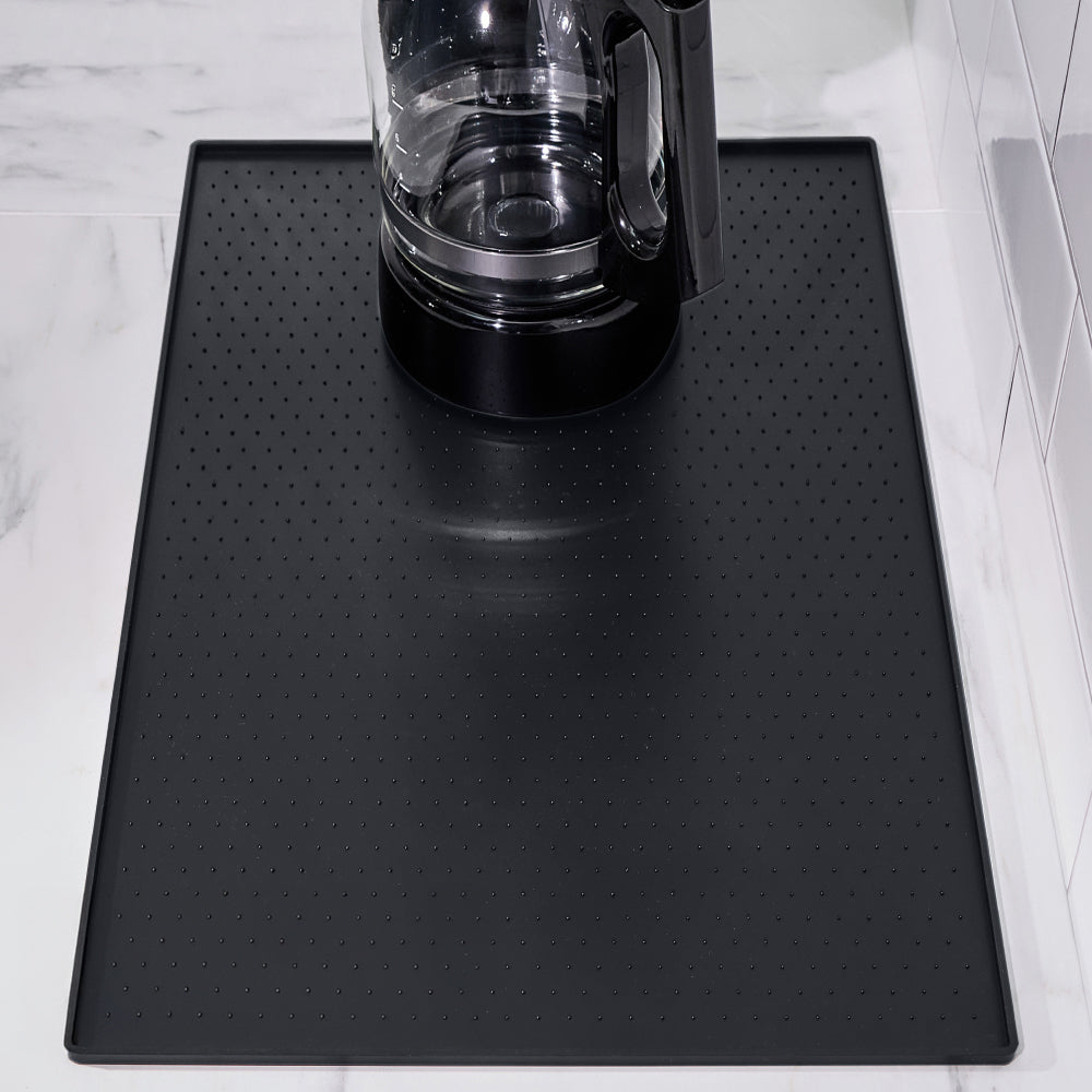 Coffee Mat Gorilla Grip Black 11.5" x 18.5"