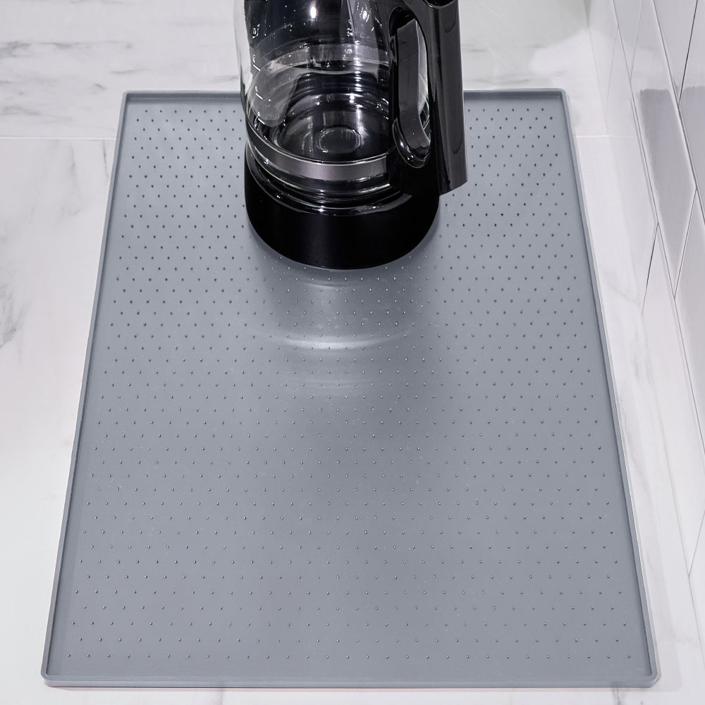 Coffee Mat Gorilla Grip Gray 11.5" x 18.5"