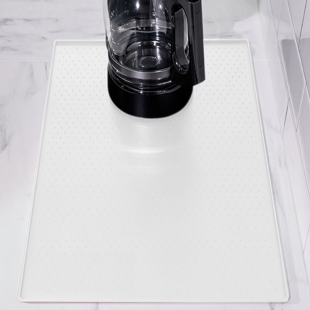 Coffee Mat Gorilla Grip White 11.5" x 18.5"