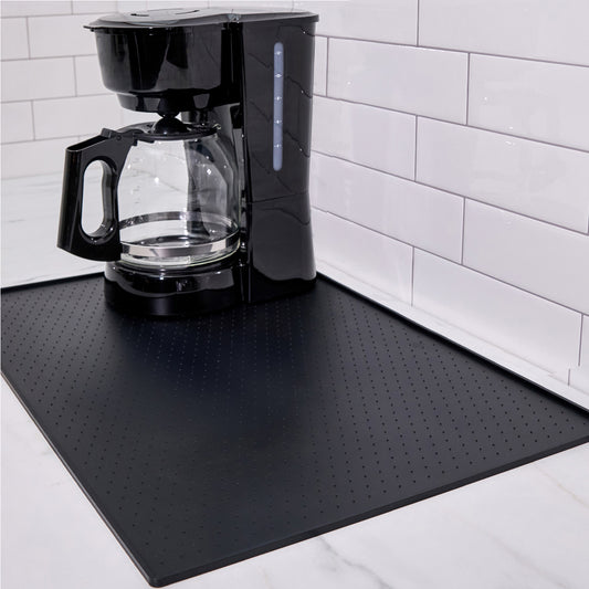 Coffee Mat Gorilla Grip Black 11.5" x 18.5"