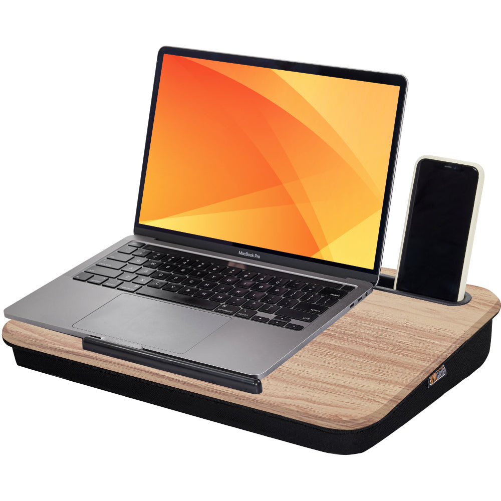 Compact Lap Desk  Gorilla Grip Light Wood  