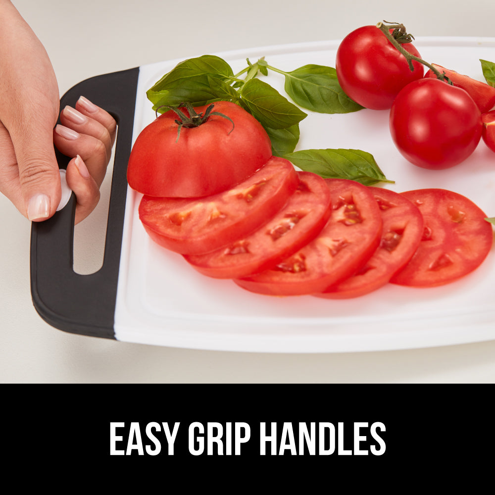 Gorilla Grip Oversized Cutting Board deals Set of 3 Easy Grip Handle Non-Slip XL