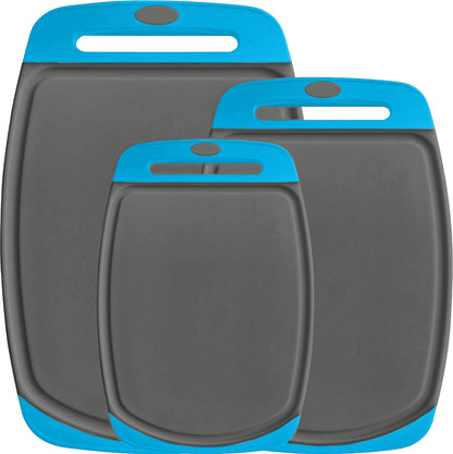 Cutting Boards Set  Gorilla Grip Gray / Aqua  