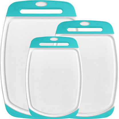 Cutting Boards Set  Gorilla Grip Turquoise  