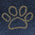 Navy Cappuccino Paw
