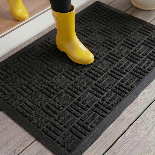 Weathermax Doormat Gorilla Grip Black Maze 17" x 29"