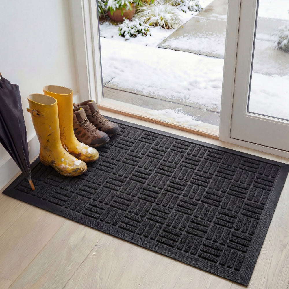 Weathermax Doormat Gorilla Grip Black Maze 47" x 35"