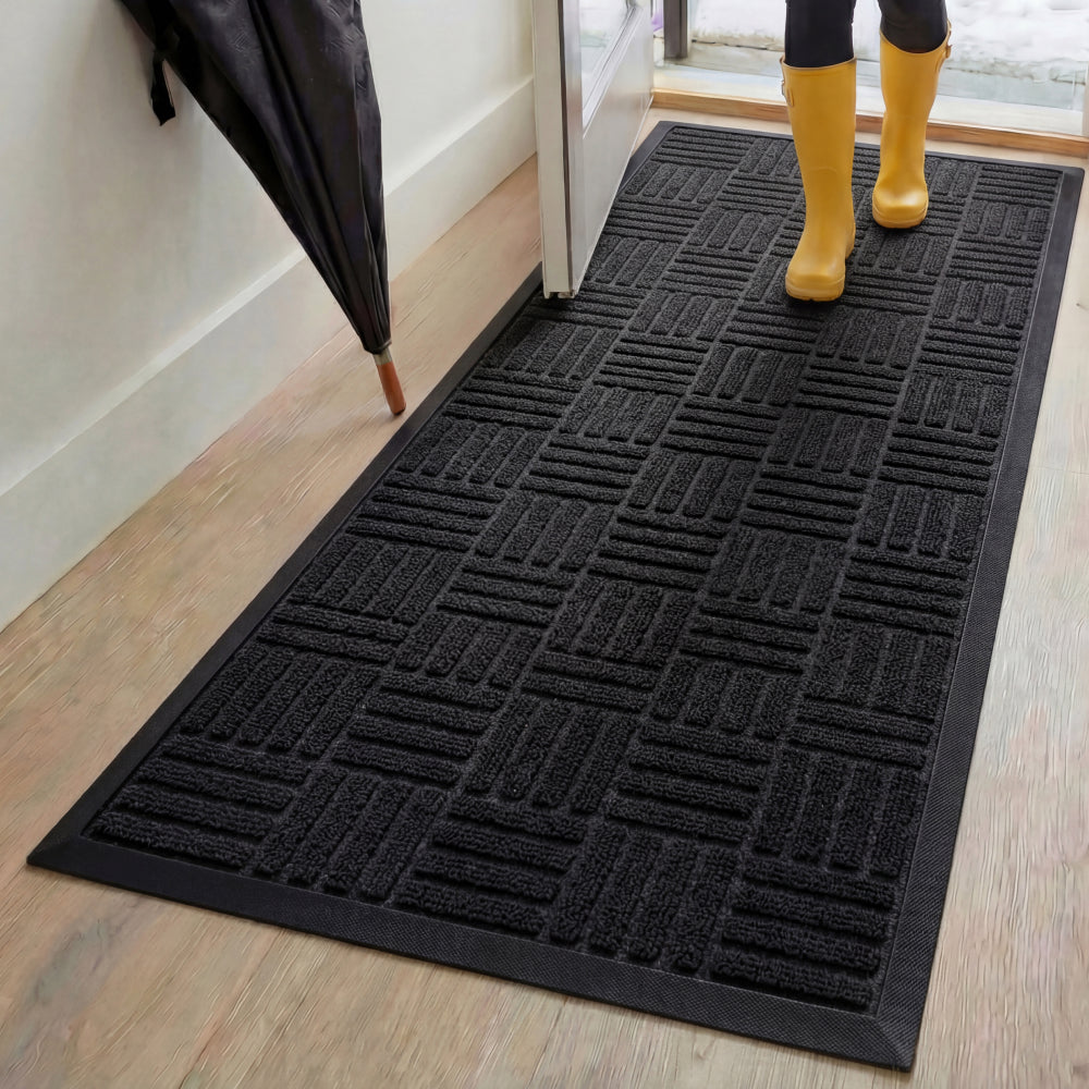 Weathermax Doormat Gorilla Grip Black Maze 72" x 24"