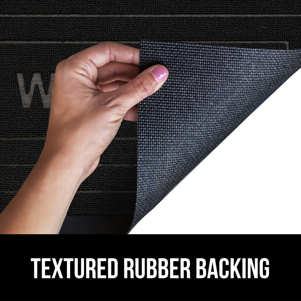Gorilla Grip Weathermax Doormats Shown with Textured Rubber Backing
