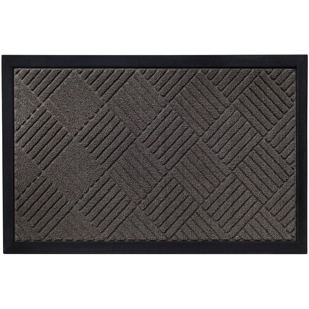 Weathermax Doormat  Gorilla Grip Gray Diamond 17" x 29" 