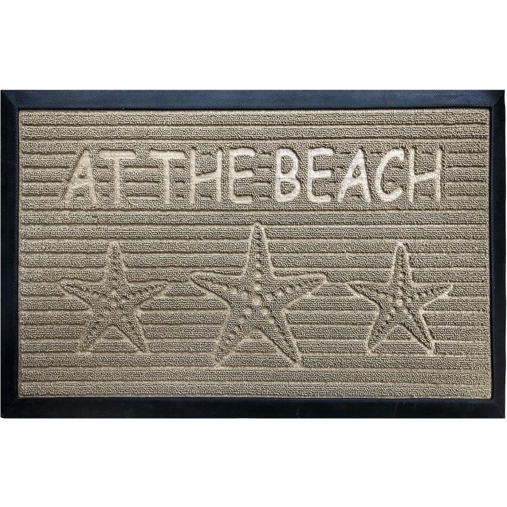 Gorilla Grip Weathermax Doormat Shown in a Taupe Beach Pattern