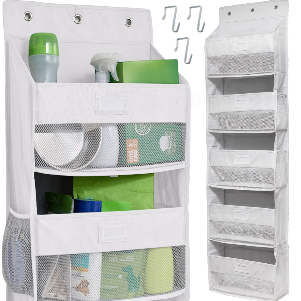 Door Organizer Gorilla Grip White