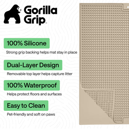 Double Silicone Cat Litter Mat