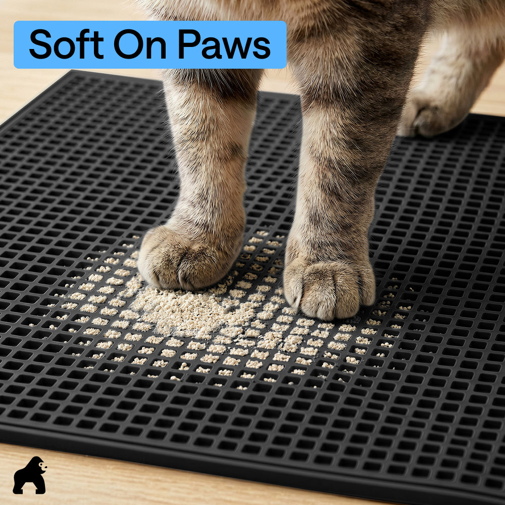 Double Silicone Cat Litter Mat Gorilla Grip