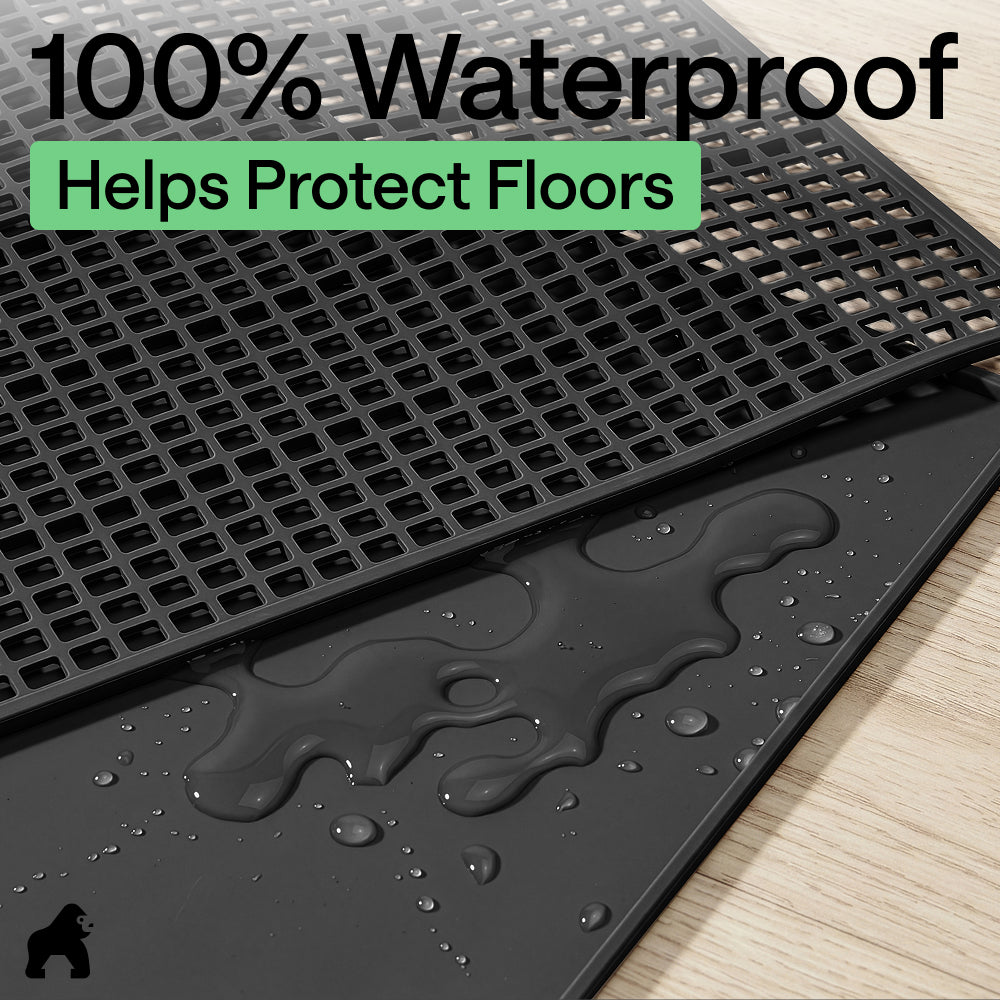 Double Silicone Cat Litter Mat Gorilla Grip