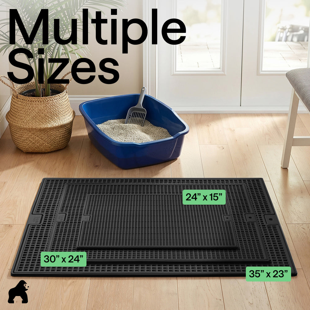 Double Silicone Cat Litter Mat Gorilla Grip