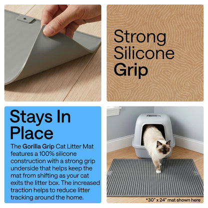 Double Silicone Cat Litter Mat