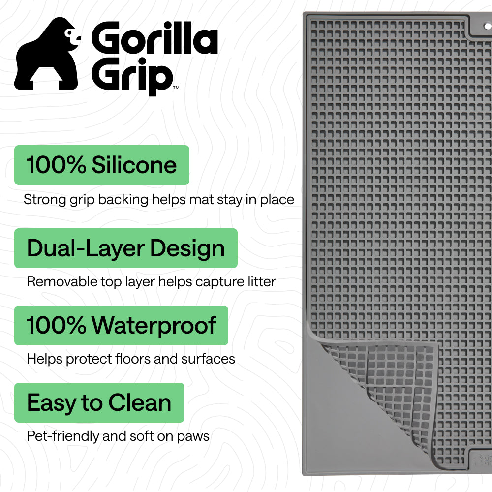 Double Silicone Cat Litter Mat