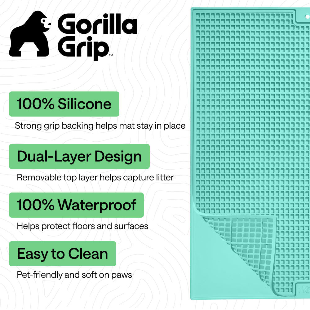 Double Silicone Cat Litter Mat