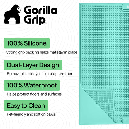 Double Silicone Cat Litter Mat