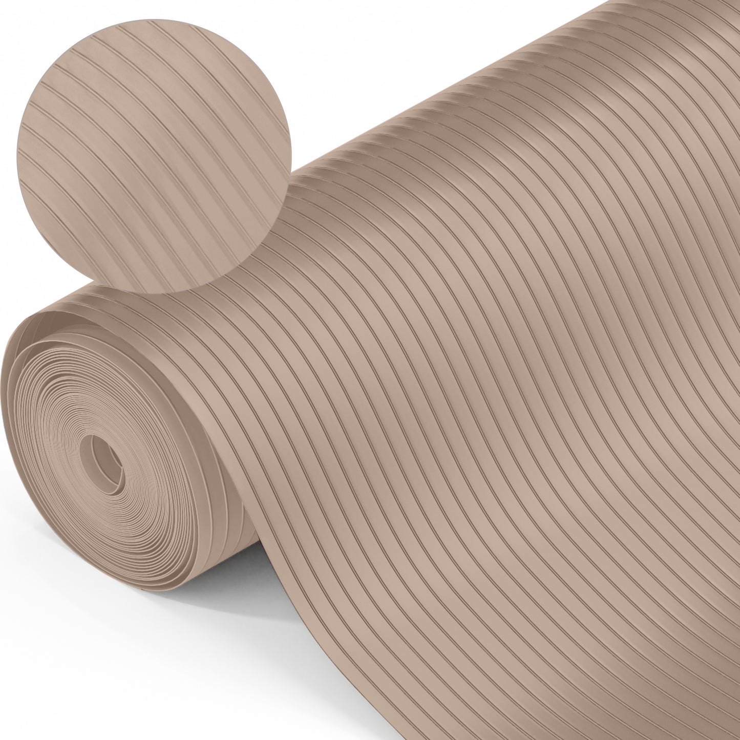 Drawer Liner Ribbed Gorilla Grip Beige 12"x10'