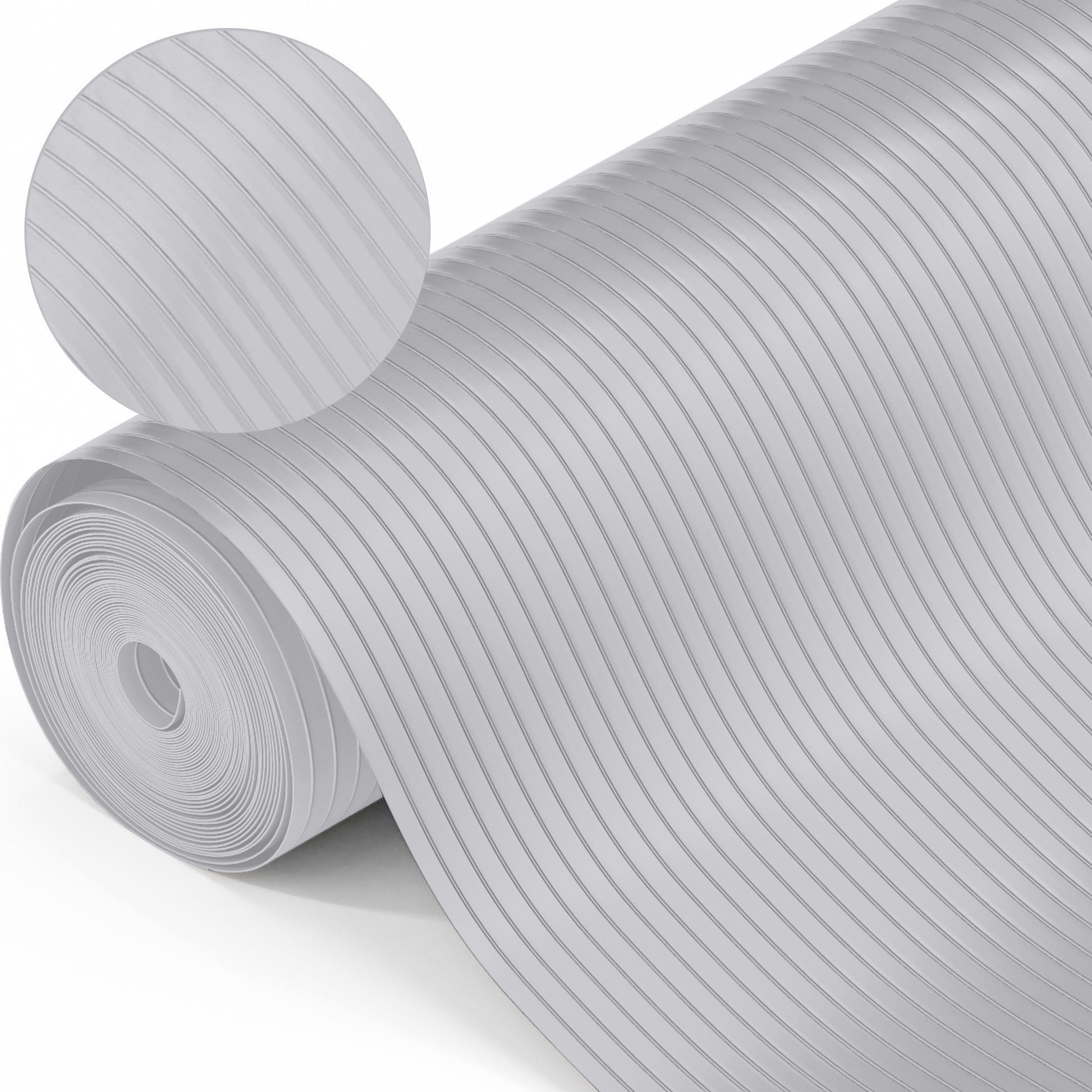 Drawer Liner Ribbed Gorilla Grip Light Gray 12"x10'