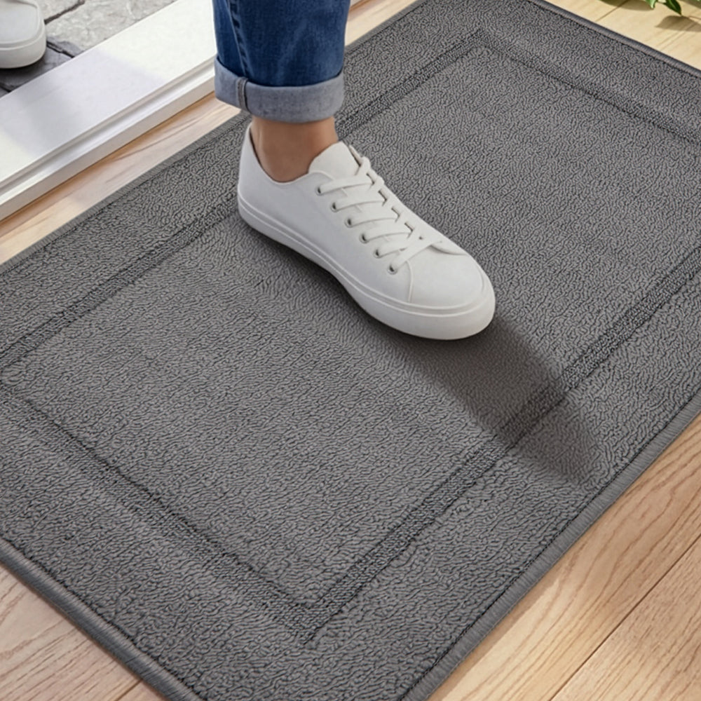 Entry Doormat Gorilla Grip Gray 35 x 22
