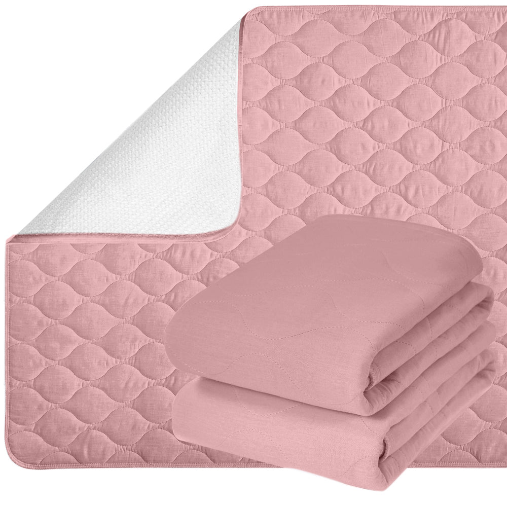 Incontinence Pad  Gorilla Grip Pink 34" x 36" 2 Pack 