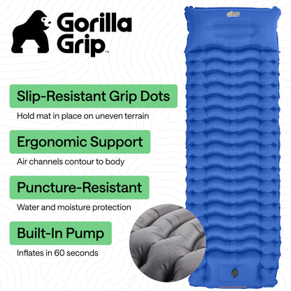 Inflatable Sleeping Mat Gorilla Grip