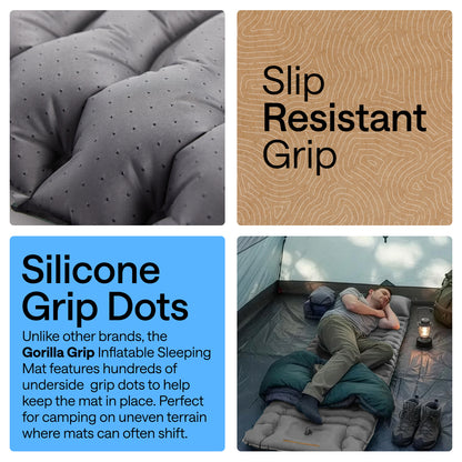 Inflatable Sleeping Mat Gorilla Grip