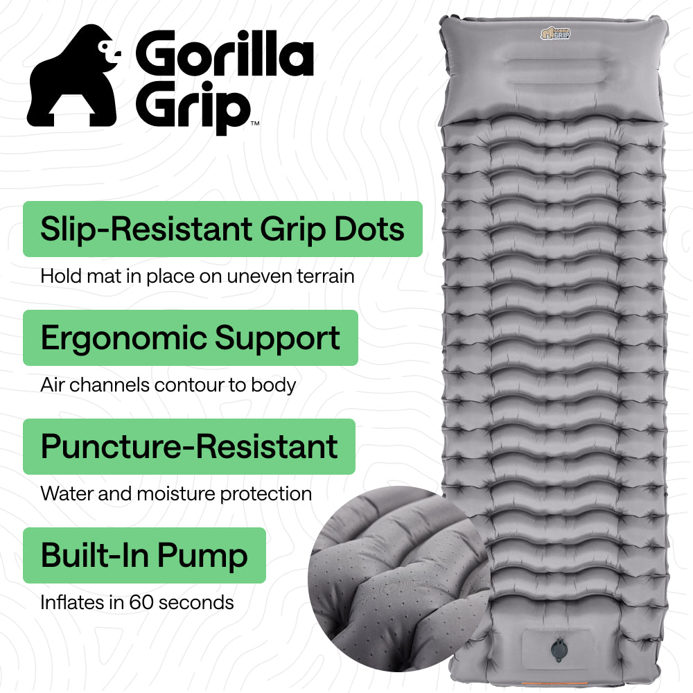 Inflatable Sleeping Mat Gorilla Grip