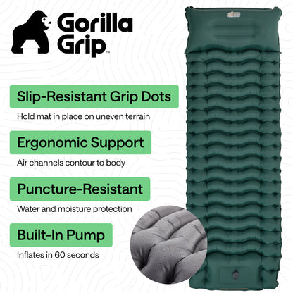 Inflatable Sleeping Mat Gorilla Grip