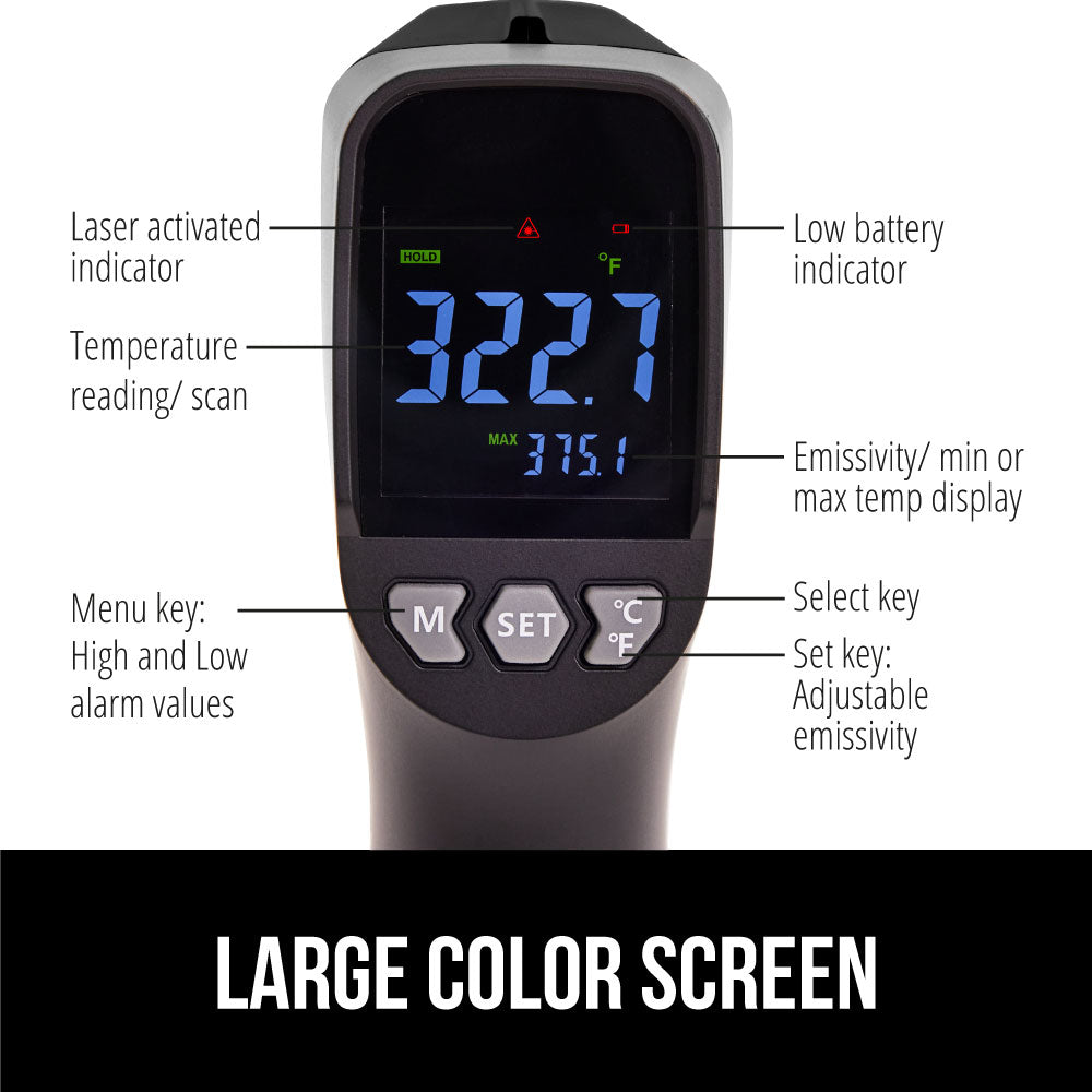 Infrared Thermometer  Gorilla Grip   