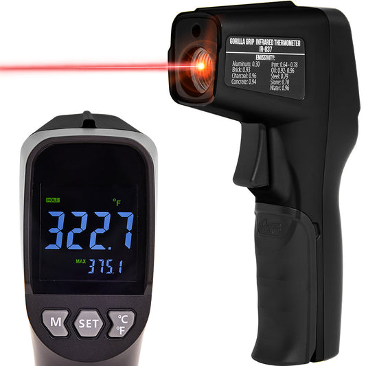 Infrared Thermometer  Gorilla Grip Black