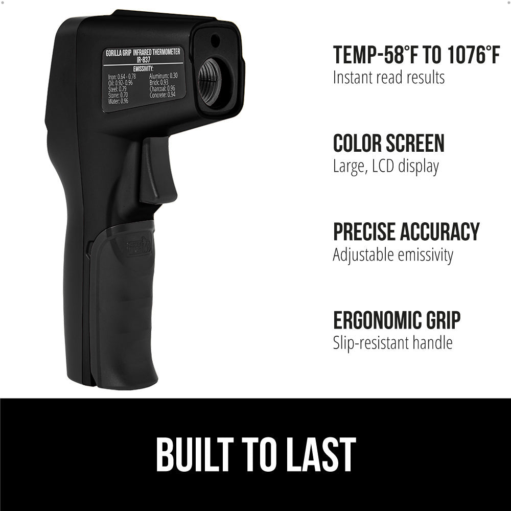 Infrared Thermometer  Gorilla Grip   