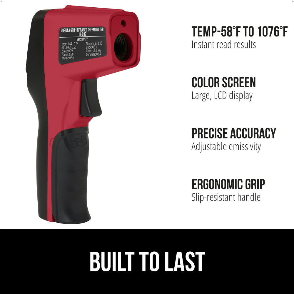 Infrared Thermometer  Gorilla Grip   