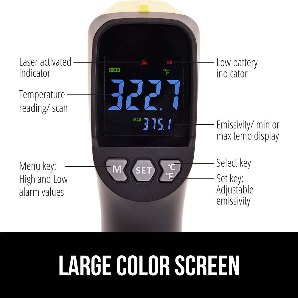 Infrared Thermometer  Gorilla Grip   