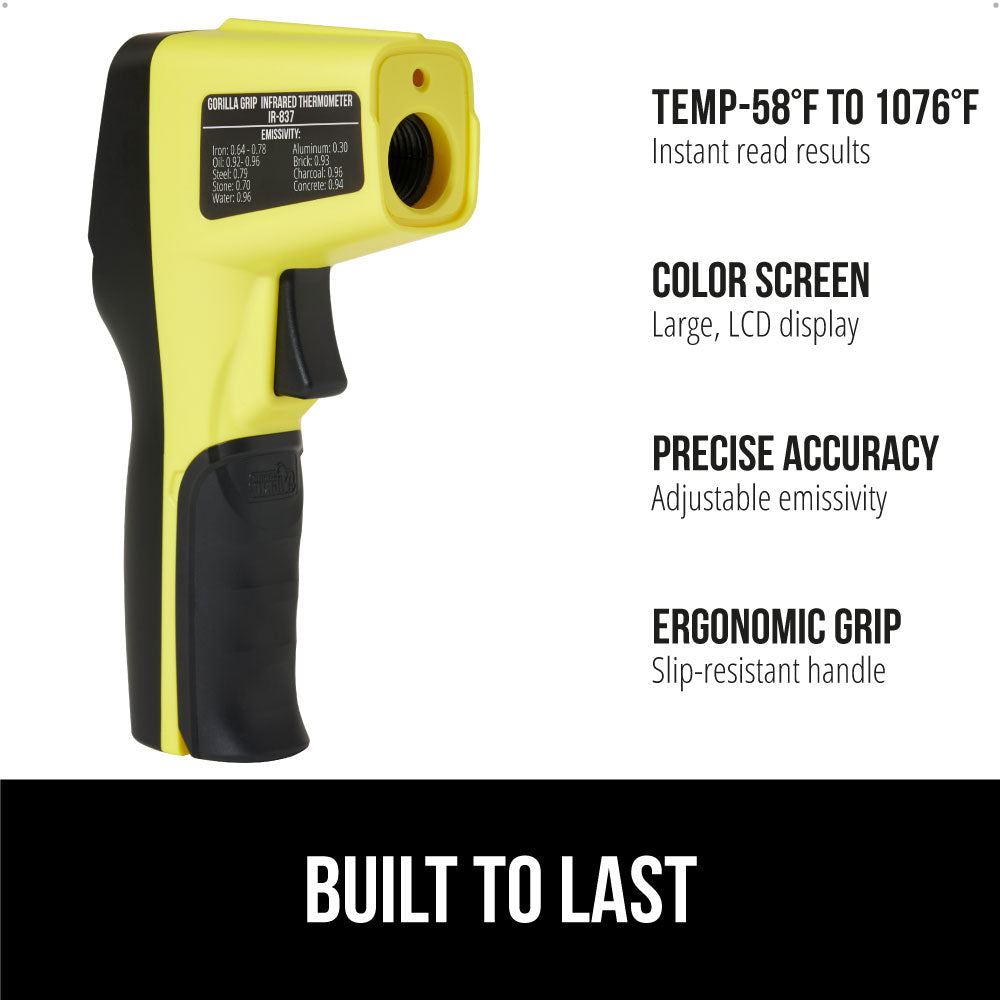 Infrared Thermometer  Gorilla Grip   