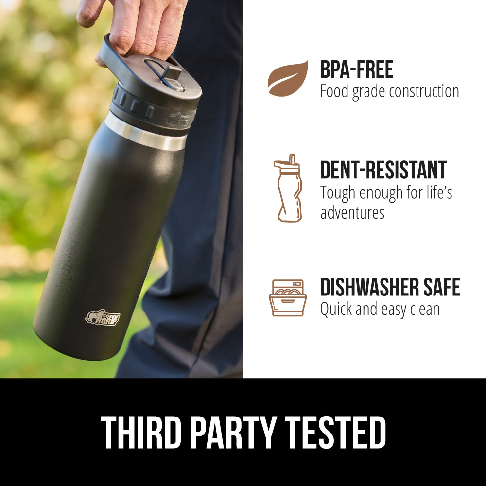 Insulated Water Bottle Gorilla Grip