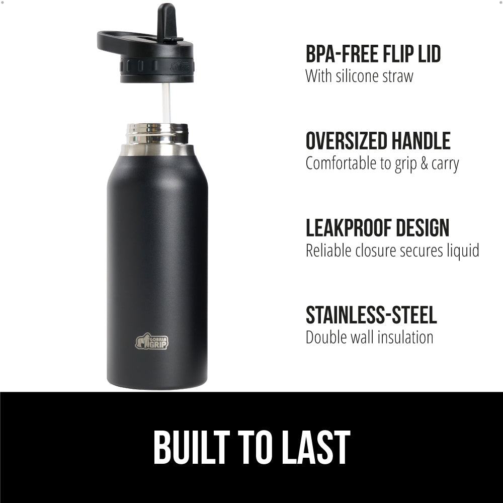 Insulated Water Bottle Gorilla Grip