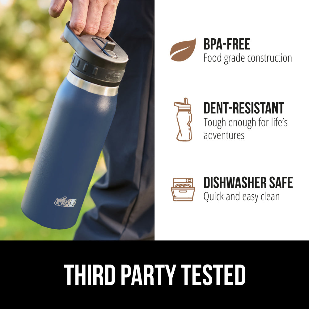 Insulated Water Bottle Gorilla Grip