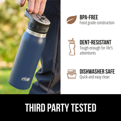 Insulated Water Bottle Gorilla Grip