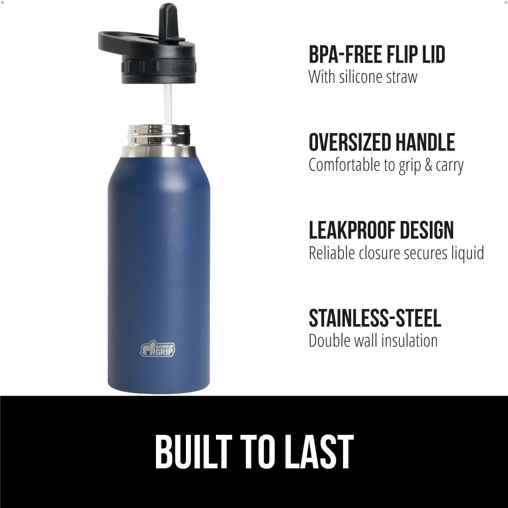 Insulated Water Bottle Gorilla Grip