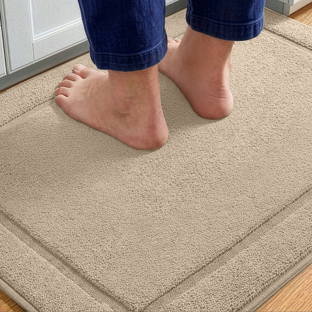 Kitchen Mat Gorilla Grip Beige 24 x 20