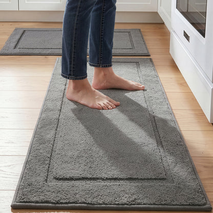 Kitchen Mat Gorilla Grip Gray 2 Pack (30 x 20 & 24 x 20)