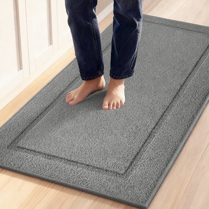 Kitchen Mat Gorilla Grip Gray 48 x 20