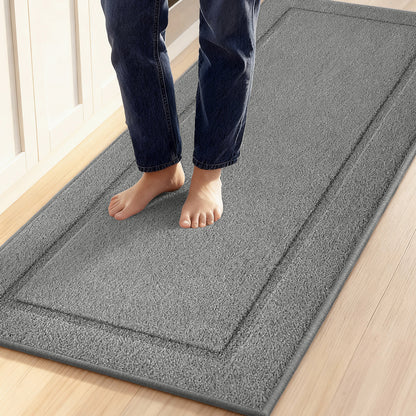 Kitchen Mat Gorilla Grip Gray 60 x 20