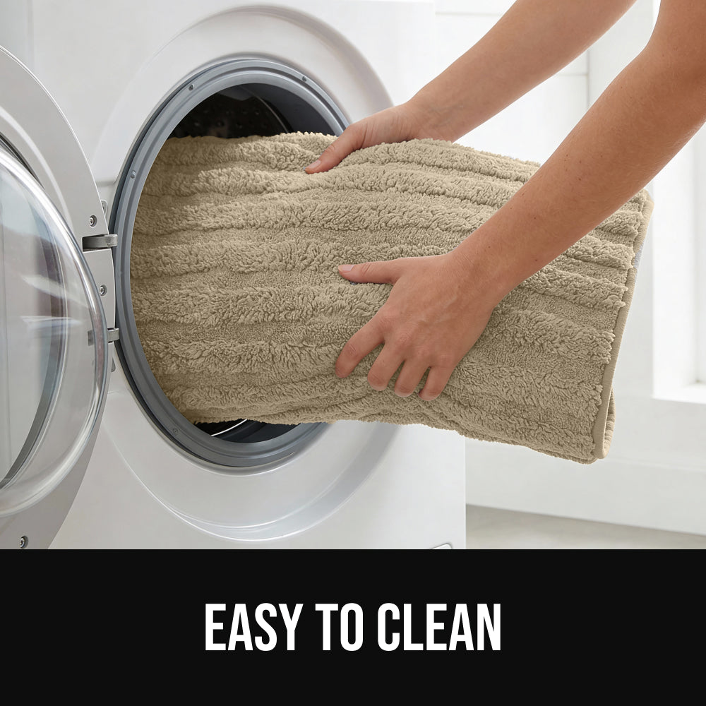 Lines Bath Rug Gorilla Grip